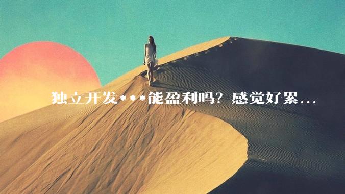 独立开发***能盈利吗？感觉好累...