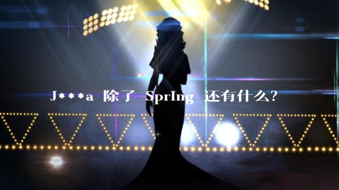 J***a 除了 Spring 还有什么？