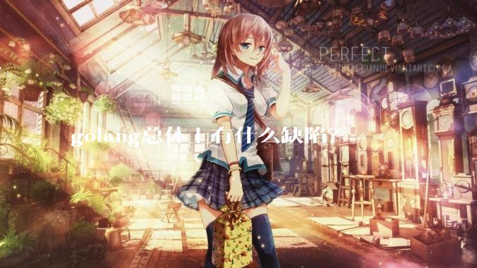 golang总体上有什么缺陷？